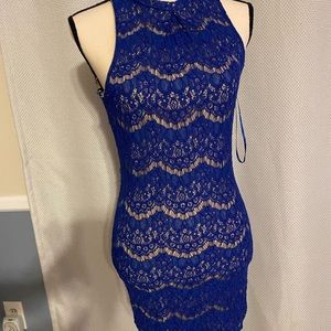 BLUE LACE DRESS